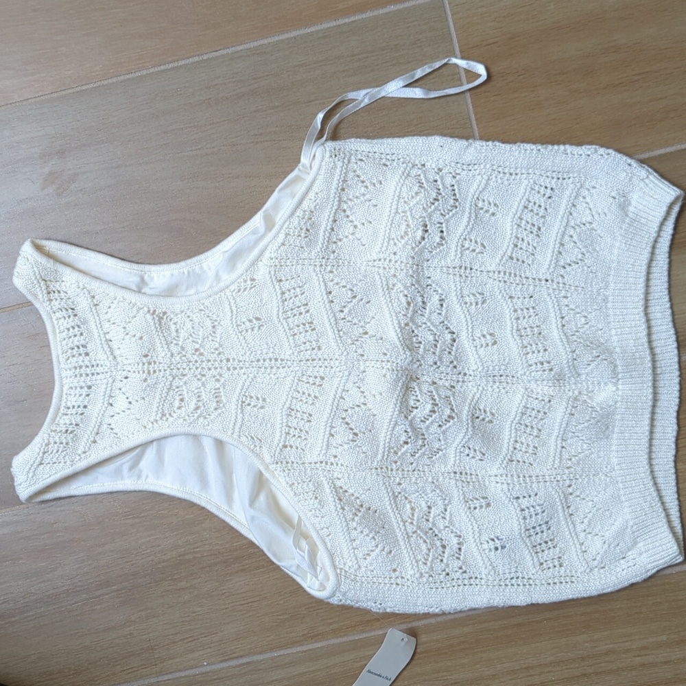 Abercrombie Crochet High Neck, tank. M.  Lined. - Picture 4 of 6